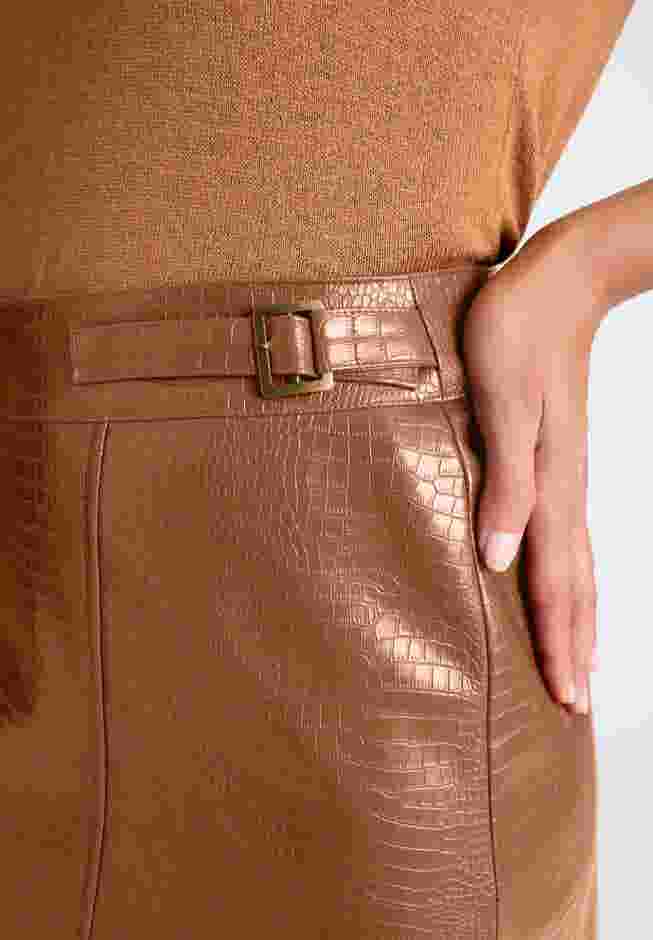 Faux Croc Wrap Skirt image number 4