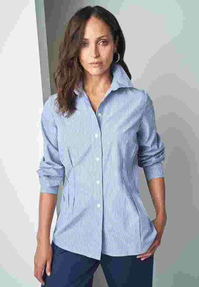 Stitched Waist Poplin Shirt image number 0