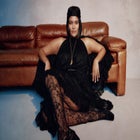 Tiered Lace Cape Maxi Dress image number null