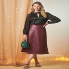 Georgette Keyhole Blouse image number null