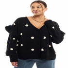 Ruffle-Sleeve Cardigan image number null
