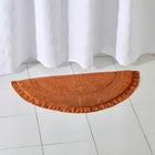 Half Round Ruffle Bath Rug image number null
