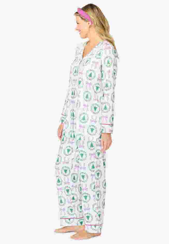 Dreams & Co.® V-Neck Pajama & Headband Set image number 2