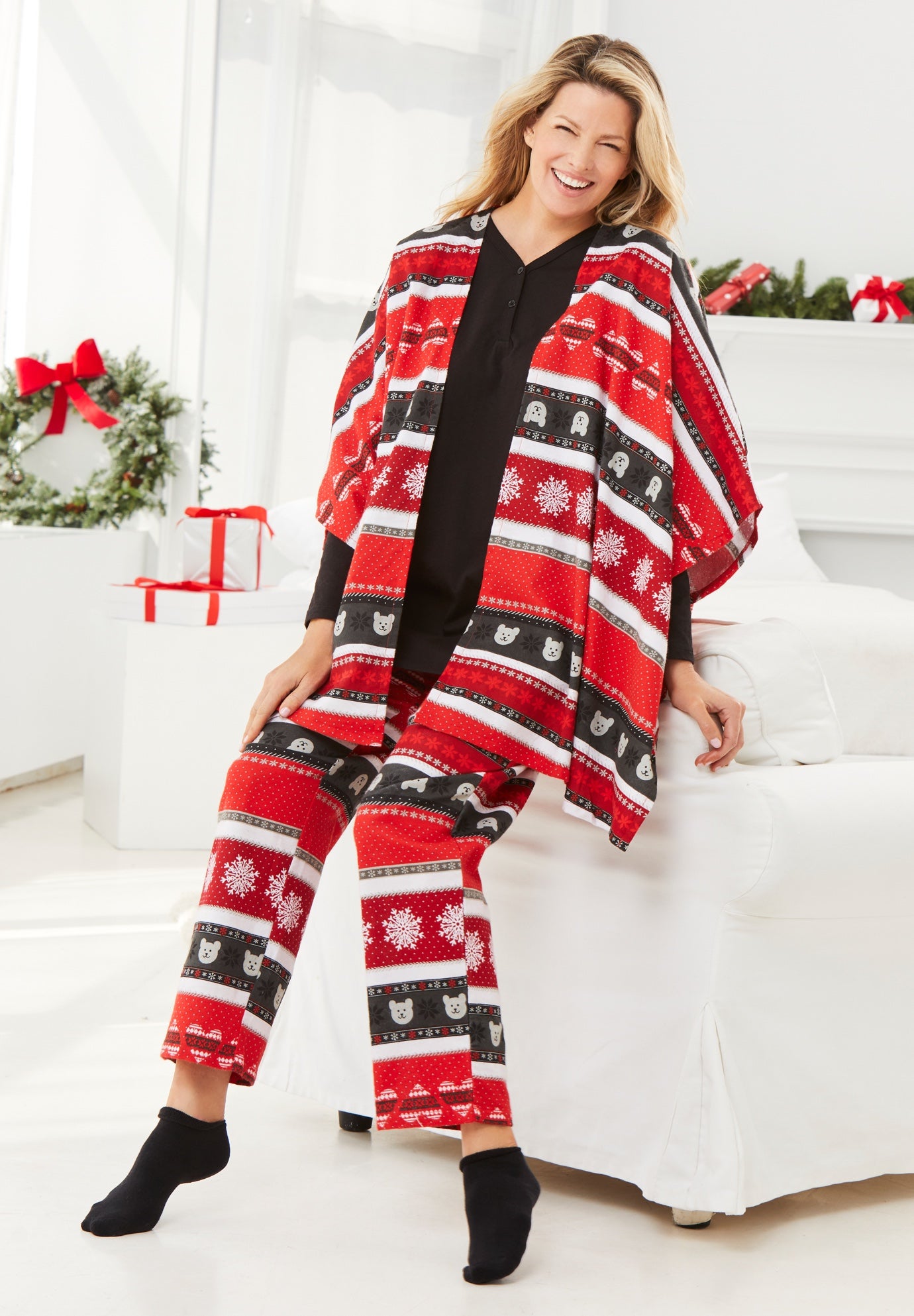Dreams & Co.® 4-Piece Pajama Set image number 7