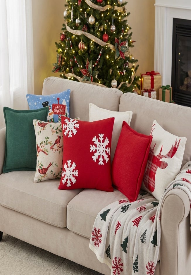 Set of 2 Decorative Pillows, 20" x 20" image number 4