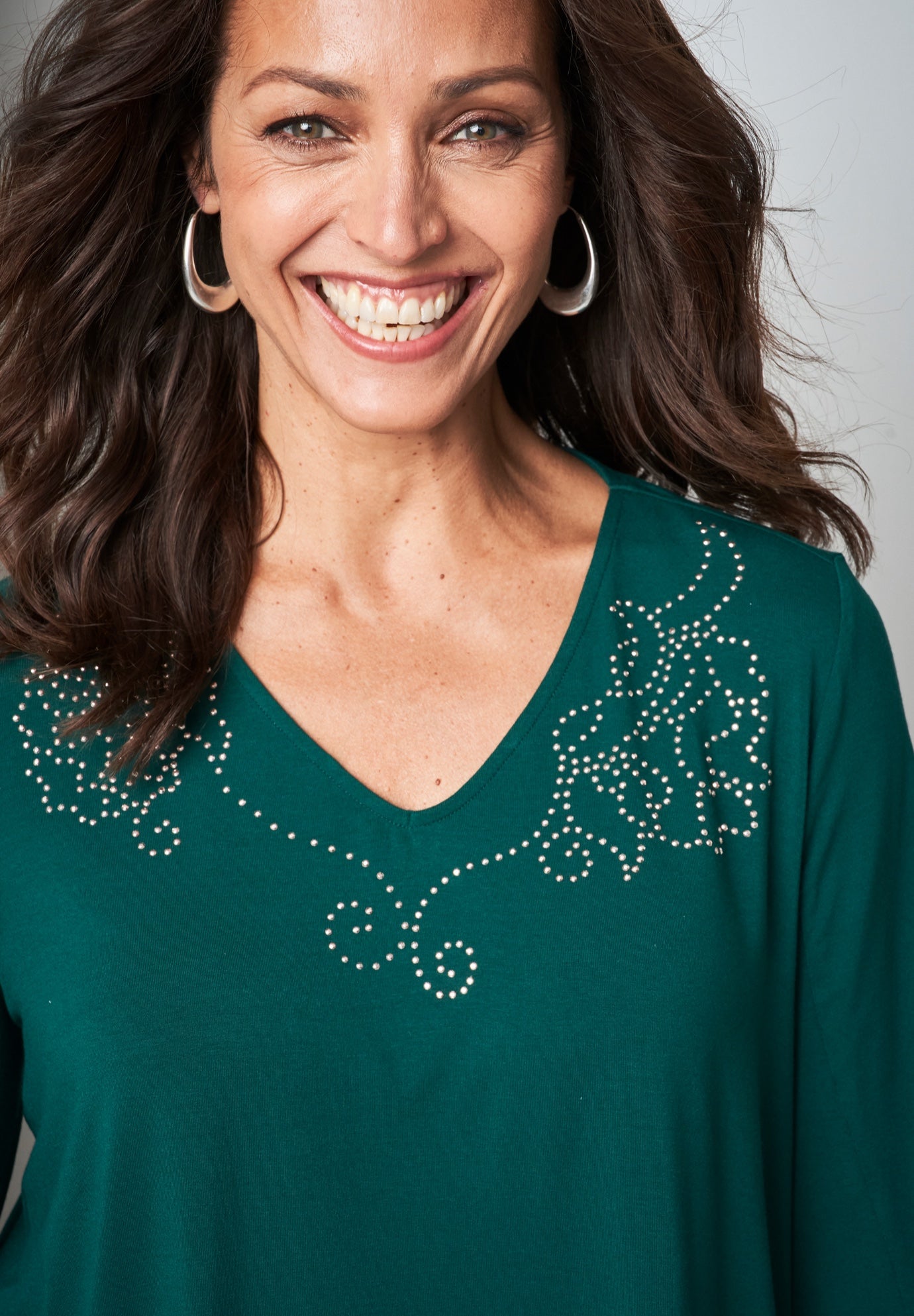 V-Neck Embellished Tunic image number 3