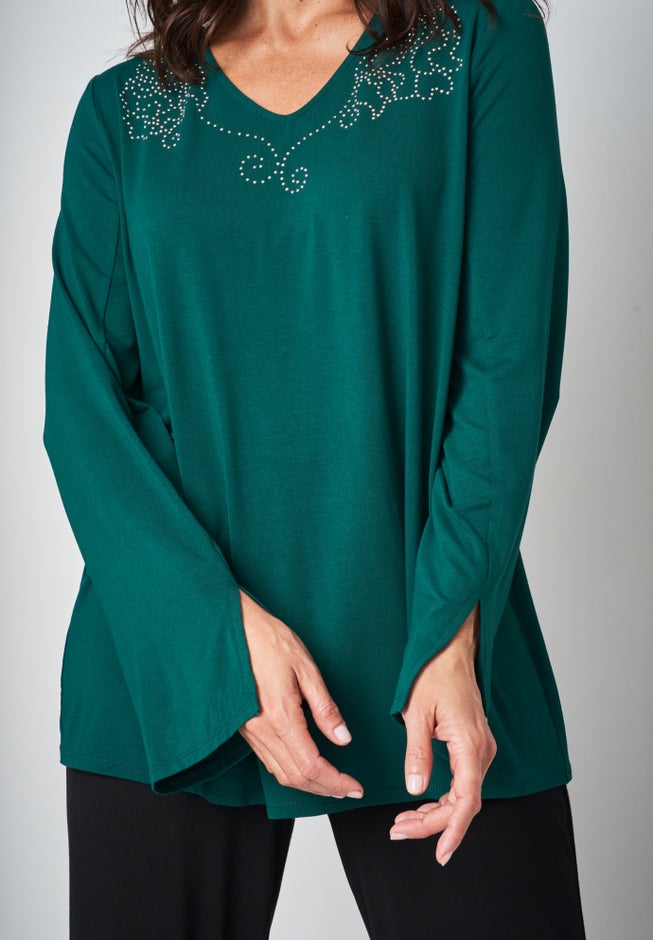 V-Neck Embellished Tunic image number 5