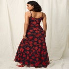 Strappy Drape Neck Maxi Dress image number null