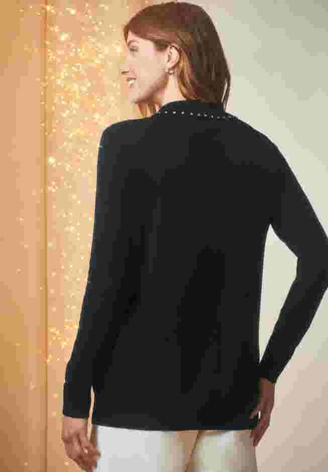 Fine Gauge Embellished Sweater image number 1