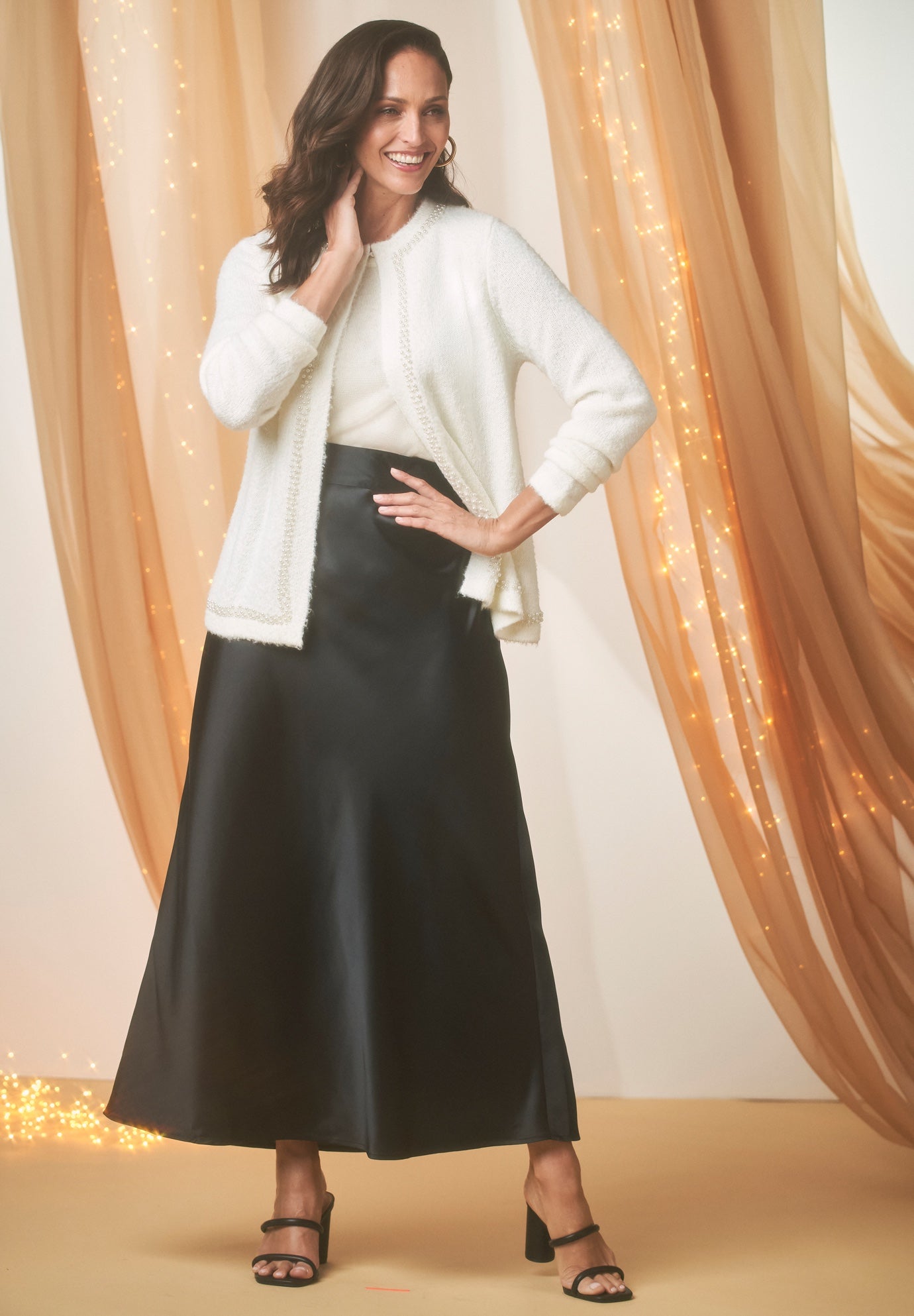 Boucle Pearl Cardigan image number 0