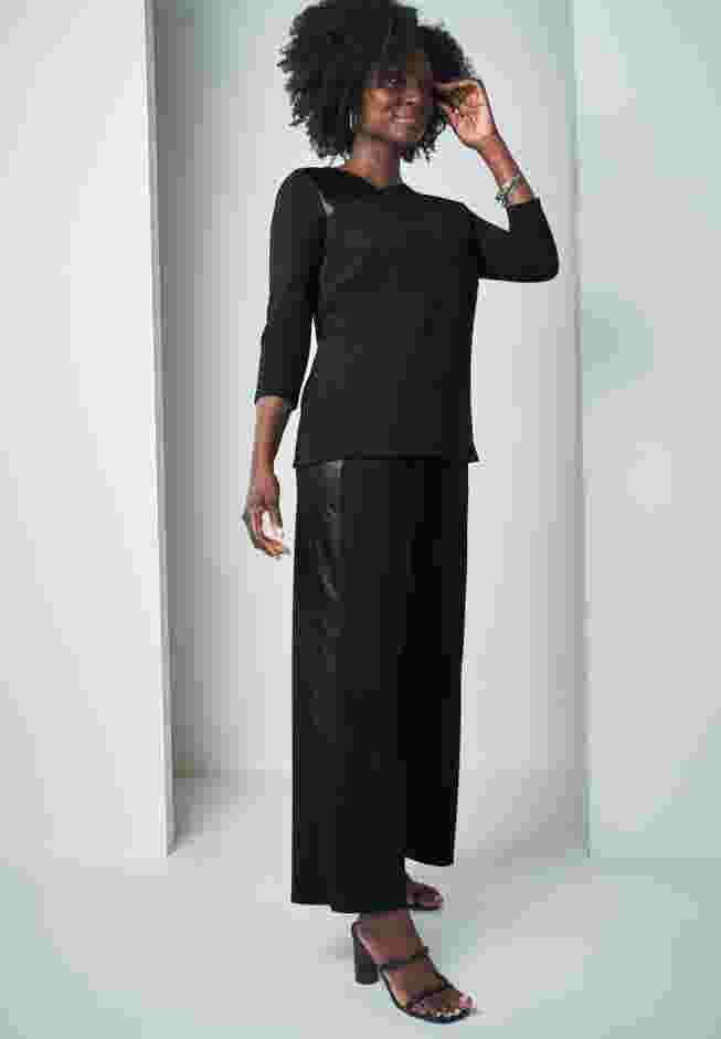 Mixed Media Wide Leg Pant image number 2