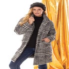 Faux Fur Trim Coat image number null