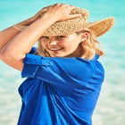 Button-Front Swim Cover Up image number null