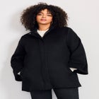 Brushed Wool Cape Coat image number 3