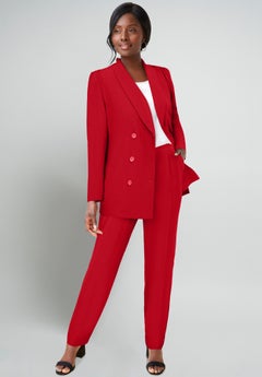 plus size dress pant suits Final Sale 2-Piece Pants Suit in Multi-Color Metallic Fabric while the sleek Plus Size Mother's Pants Suit