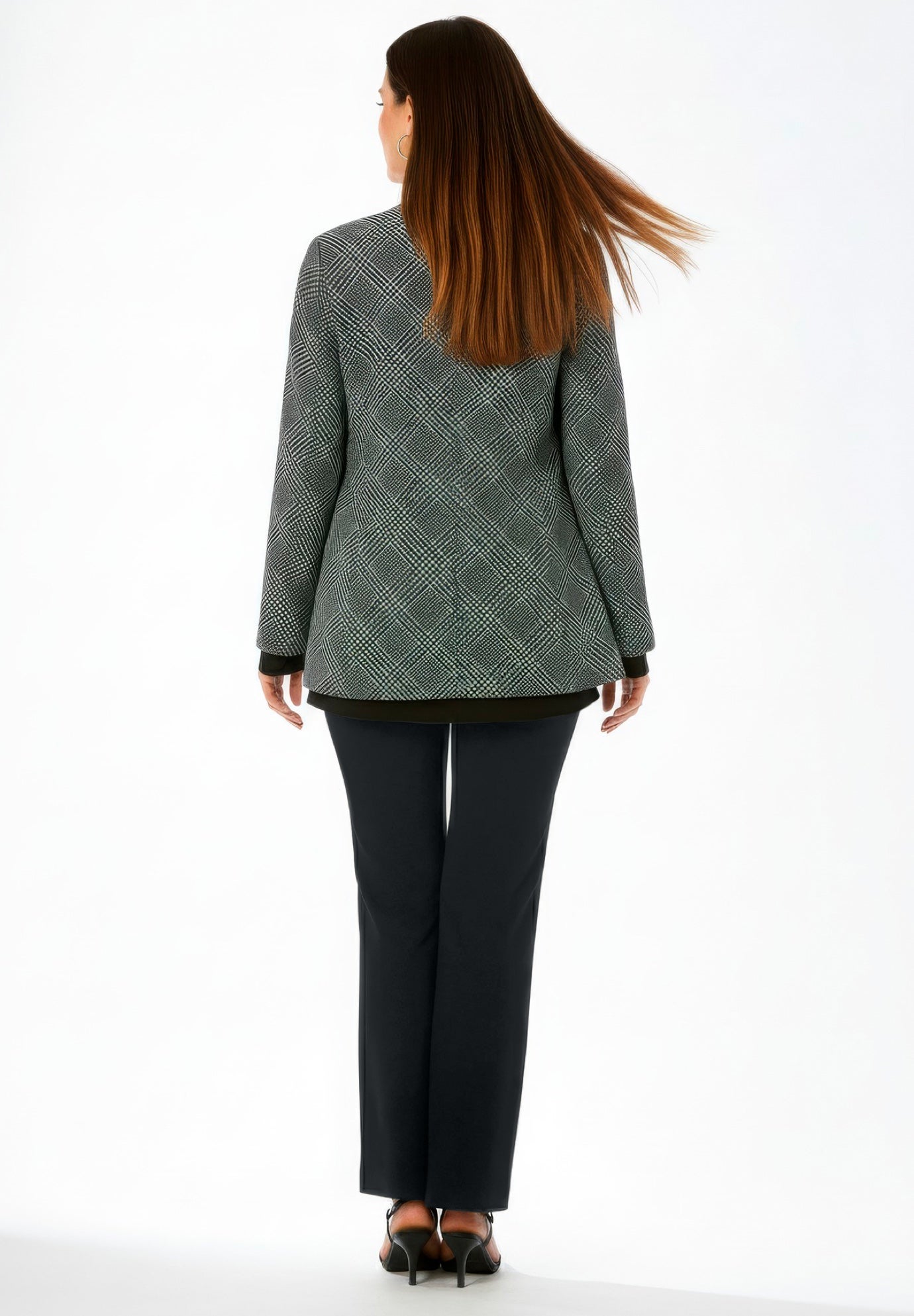 Double-Breasted Stretch Crepe Pantsuit image number 1