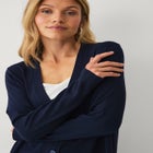 Long Button Front Cardigan image number null