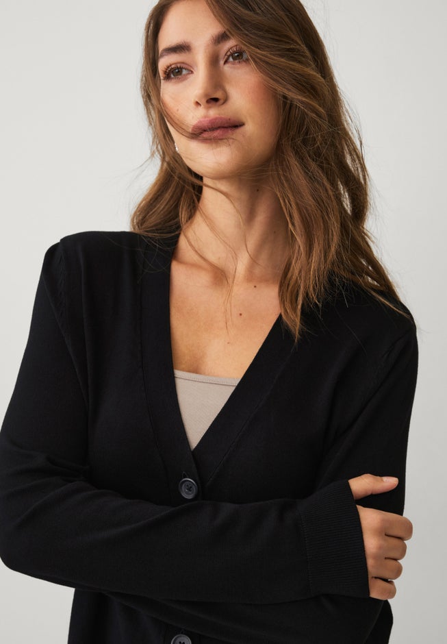 Long Button Front Cardigan image number 3