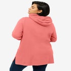 French Terry Zip-Front Hoodie With Zip Pockets image number null