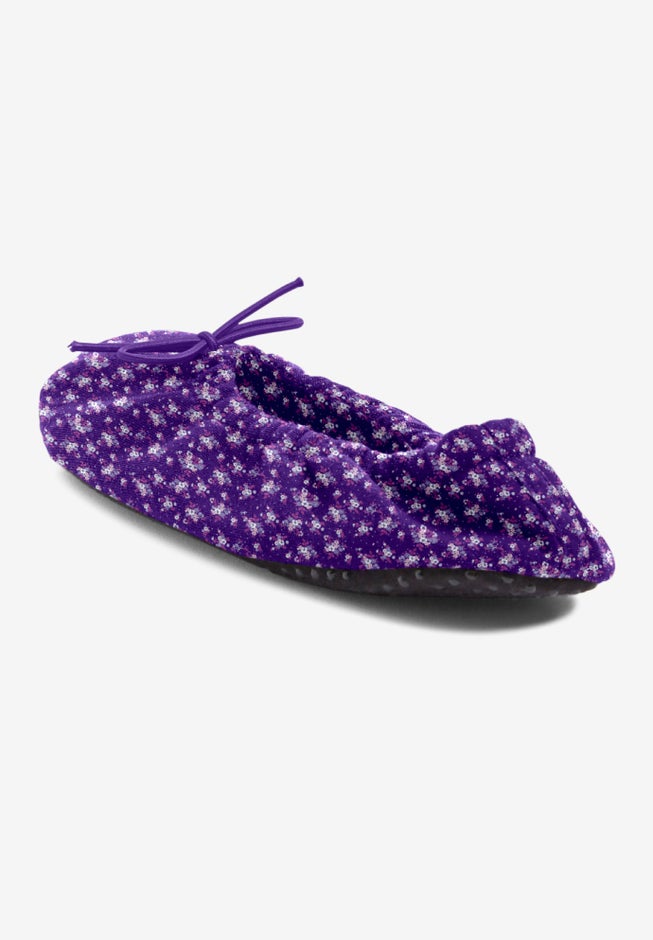 Dreams & Co.&reg; Knit Ballerina Slipper image number 1
