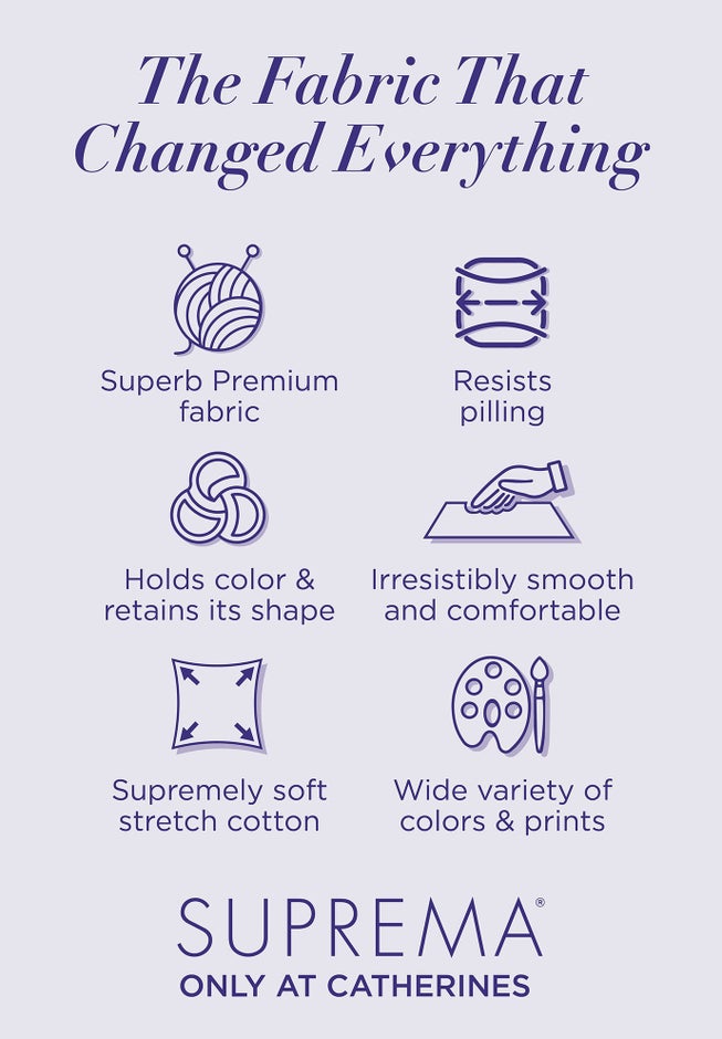 Suprema&reg; Crochet V-Neck Tee image number 2