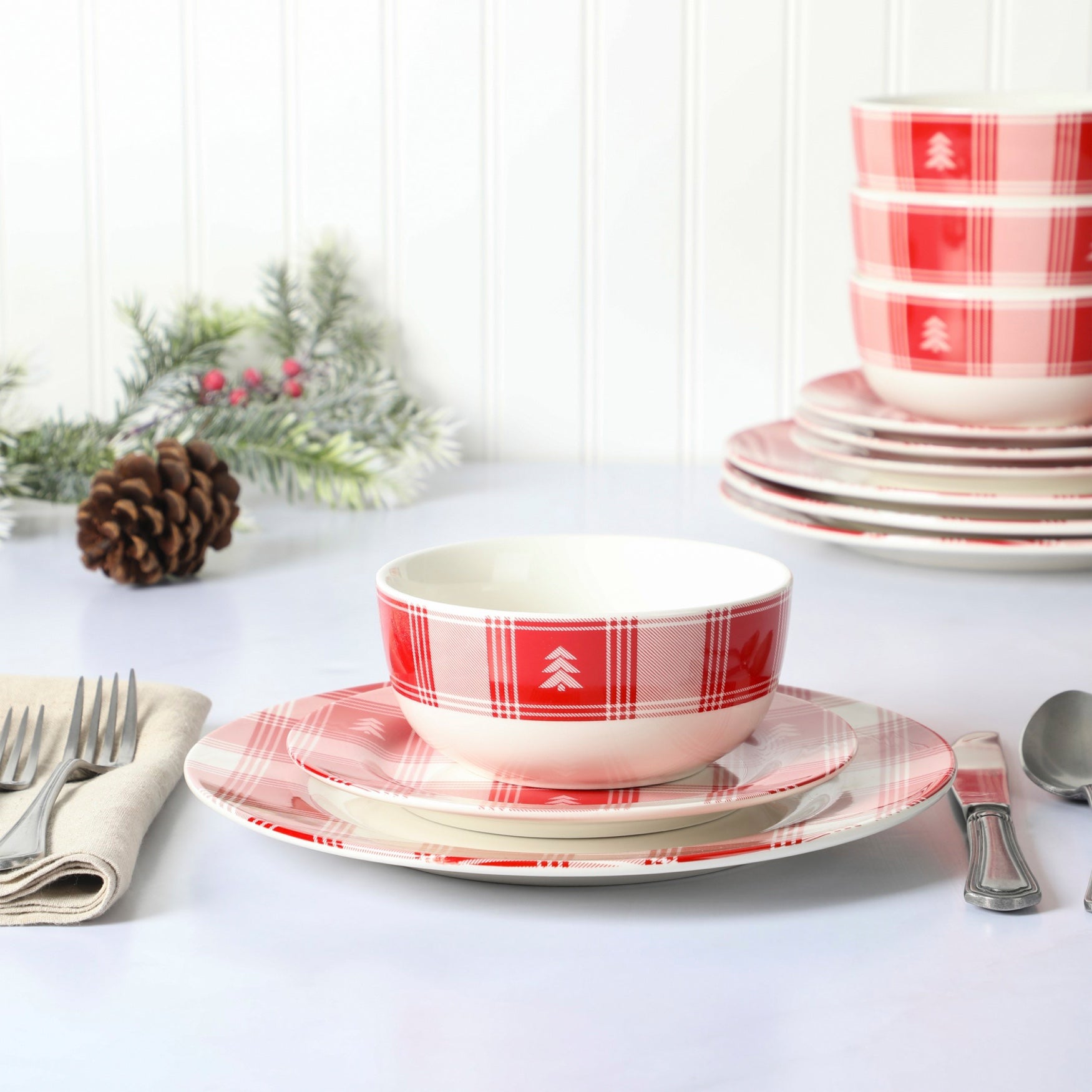 Martha Stewart 12-Piece Dinnerware Set image number 1
