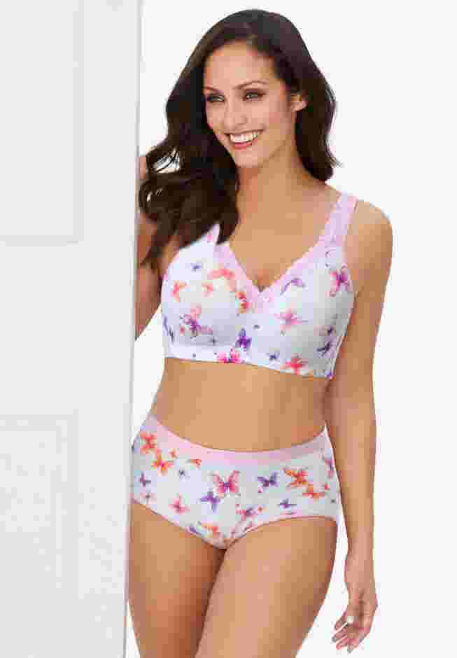 Cotton Comfort Wireless Bra image number 4