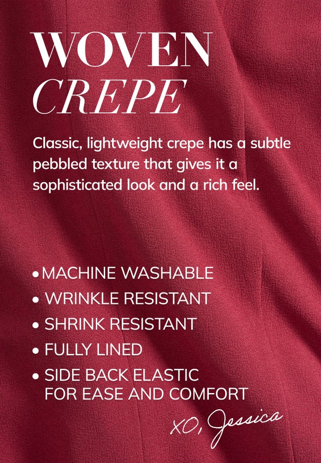 2-Piece Stretch Crepe Single-Breasted Skirt Suit image number 1