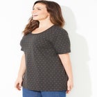 Suprema&reg; Embroidered Scoopneck Tee image number null