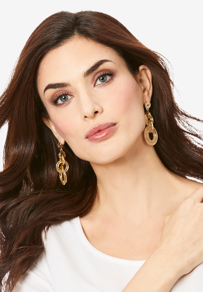 Interlocking Drop Earrings image number null