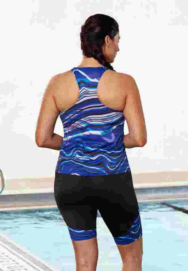 Chlorine Resistant Racerback Tankini Top image number 1