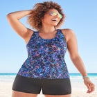 Chlorine Resistant Racerback Tankini Top image number null