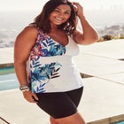 V-Neck Flowy Tankini Top image number null