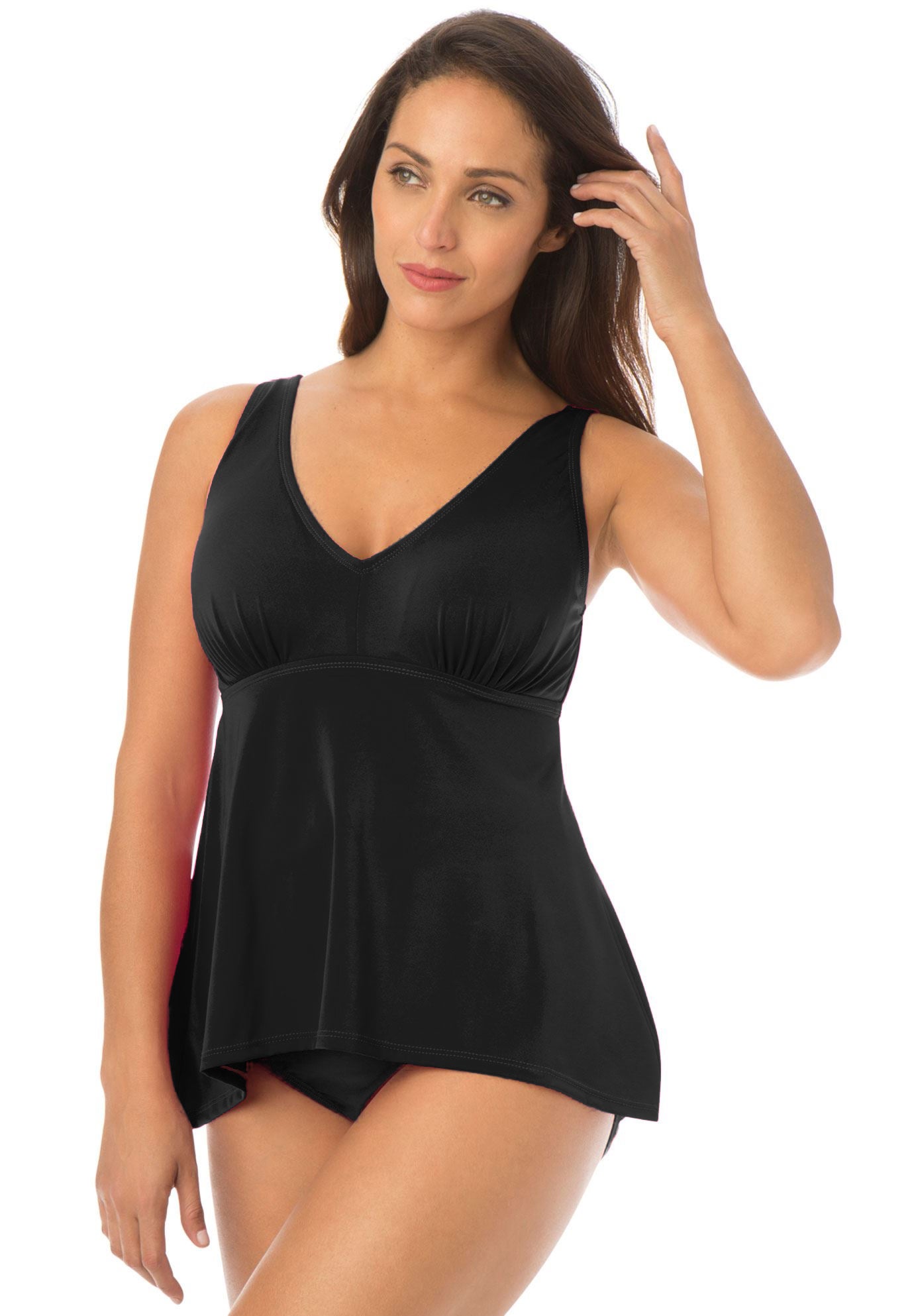 V-Neck Flowy Tankini Top image number 0
