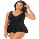 V-Neck Flowy Tankini Top image number null