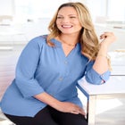 Light and Airy Y-Neck Blouse image number null