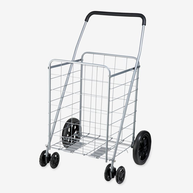 Chrome 4-Wheel Folding Utility Cart image number 2