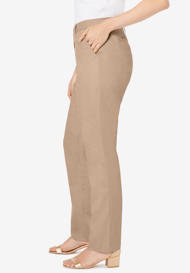 Stretch Cotton Chino Straight Leg Pant image number 3