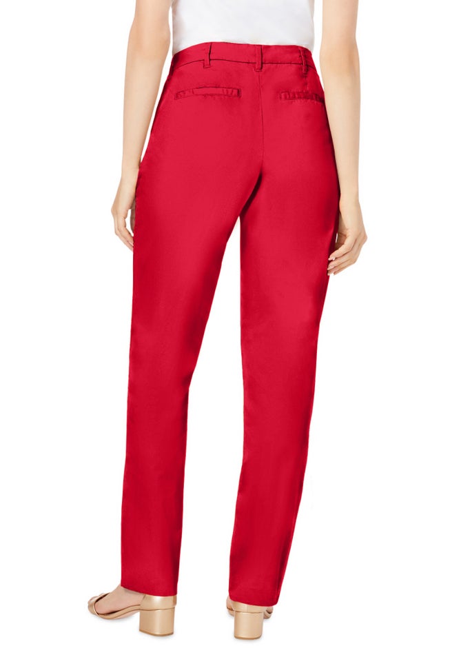 Stretch Cotton Chino Straight-Leg Pant image number 1