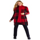 Jacquard Open Front Duster Sweater image number 2