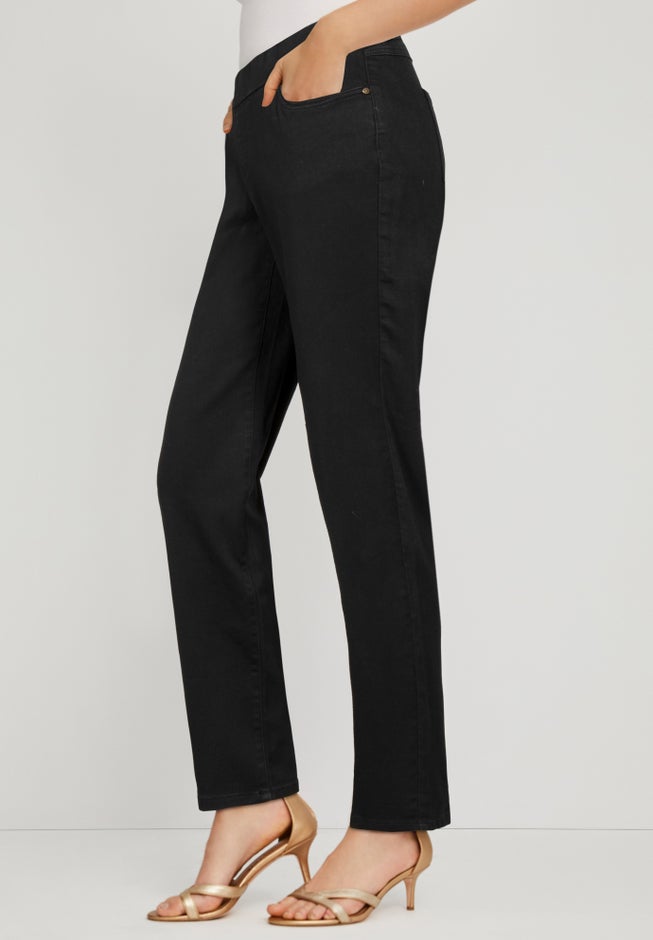 Comfort Waist Stretch Denim Straight Leg Jean image number 1