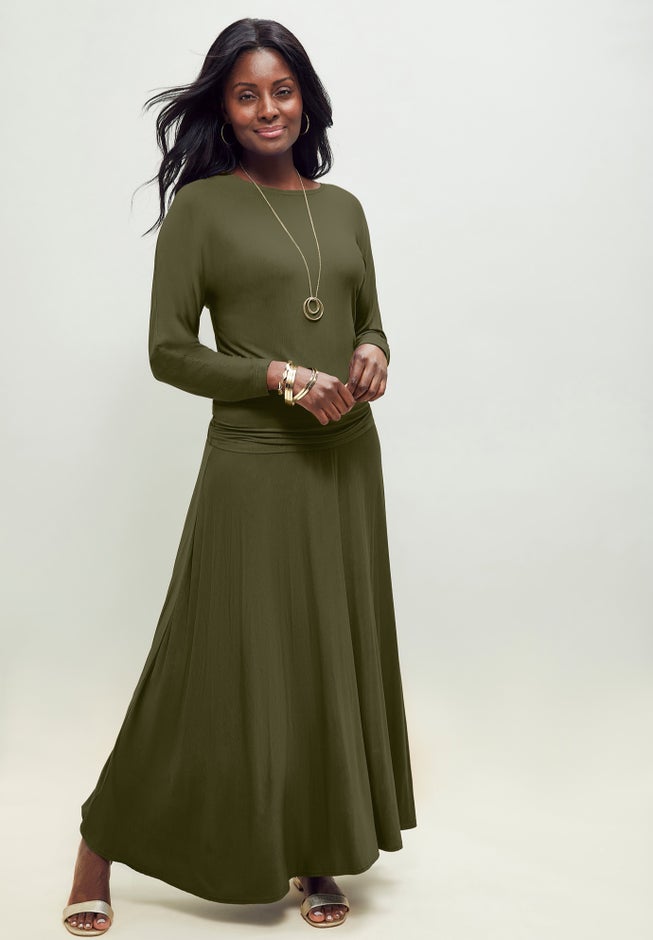 2-Piece Dolman Sleeve Skirt Set image number 0