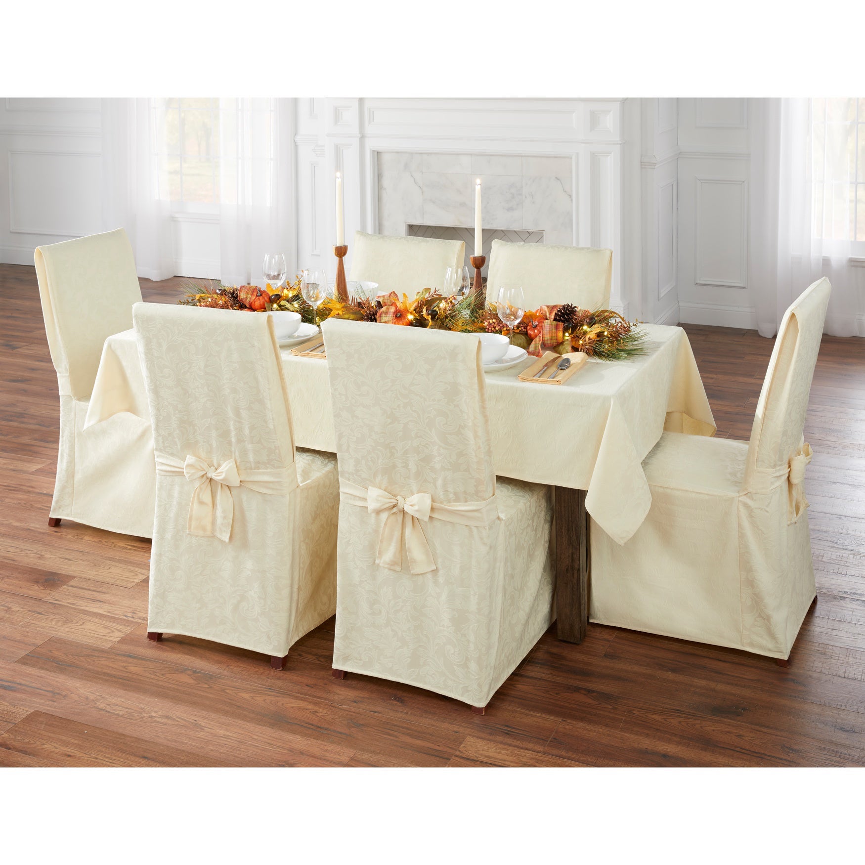 Damask 52" Sq. Tablecloth image number 2