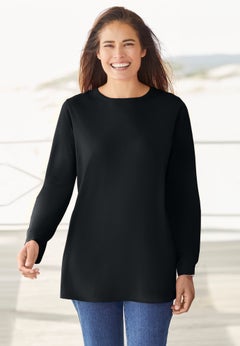 Perfect Long-Sleeve Crewneck Tee