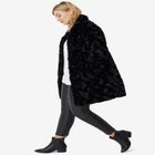 Funnel Neck Faux Fur Coat image number null