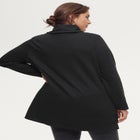 Side Snap Cowl Neck French Terry Sweatshirt Tunic image number null