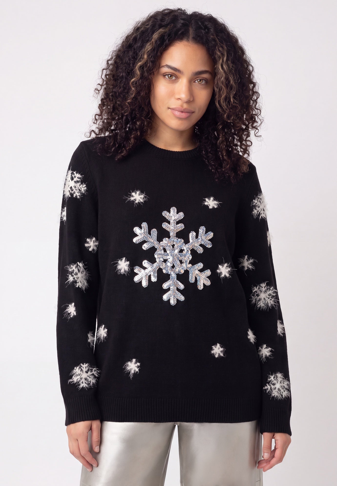 Embellished Holiday Pullover Sweater image number 0