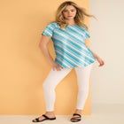 Plus Size Ultimate Cotton Crewneck Short Sleeve Swing Tee image number null