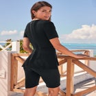 Faux Wrap Tankini image number null