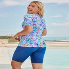 Faux Wrap Tankini image number null